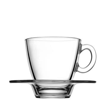 GGM Gastro | (24 stuks) theeglazen - Aqua - 210ml - incl. |, Verzenden, Nieuw in verpakking
