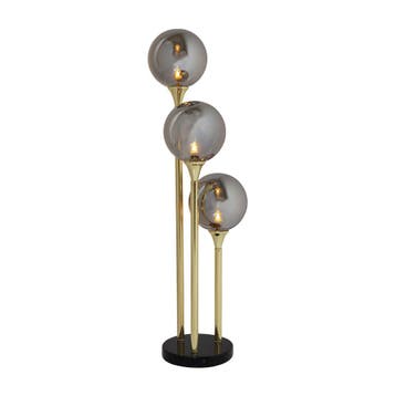 *WOONWINKEL* Kare Design Al Capone Gouden Tafellamp Met Glas, Huis en Inrichting, Lampen | Tafellampen, Verzenden, Nieuw