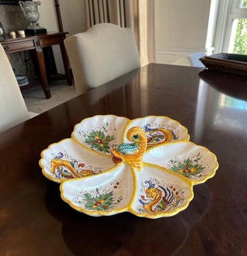 Manifattura Volpi Deruta - Dienblad - Majolica