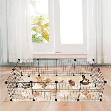 Modulaire Dierenren Puppybox – Metalen Ren met 12 Panelen, Dieren en Toebehoren, Verzenden, Nieuw