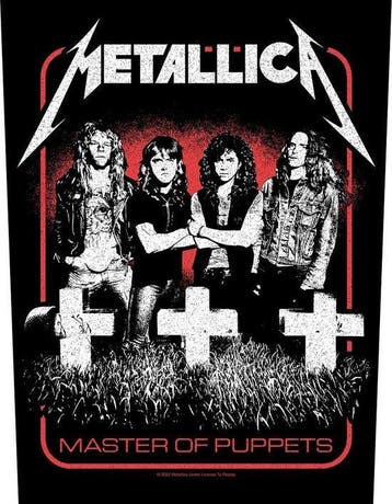Metallica Master of Puppets Band Backpatch off. merchandise, Ophalen of Verzenden, Nieuw, Kleding