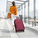 Trolley Reiskofferset / Kofferset Athen - 5-delig - Bordeaux, Verzenden, Nieuw