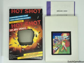 Atari 2600 - Hot Shot / Goliath - Ground Zero, Verzenden, Gebruikt