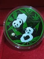 China. 10 Yuan 2022 Panda - Cyber Colour 1 Oz (.999)