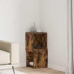 vidaXL Hoekkast Gerookt eiken 30,5x30x65cm Bewerkt hout, Verzenden, Nieuw