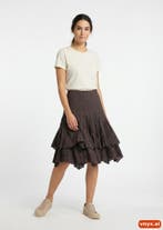 VENDUCCI Plisserokken Dames maat 36 Bruin Vintage, Kleding | Dames, Ophalen of Verzenden, Nieuw