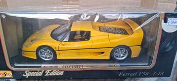 Maisto 1:18 - Model coupé - Ferrari F50 Yellow - 1995, Nieuw
