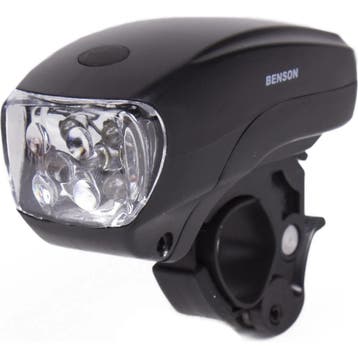 Benson Fietskoplamp - 5 LEDs - Zwart - Inclusief Batteri..., Ophalen of Verzenden, Nieuw