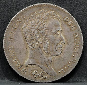 Nederlands-Indië. Willem I. 1 Gulden 1840 (Zonder