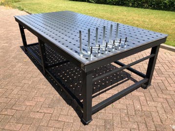MATRIX Lastafel opspantafel 2950 x 1450 met gravering, Doe-het-zelf en Verbouw, Ophalen, Nieuw, 170 cm of meer