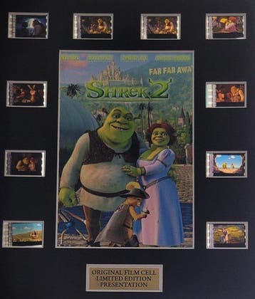Shrek 2 - Framed Film Reel Cell Display, Nieuw in verpakking