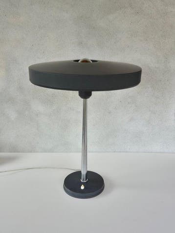 Philips - Louis Kalff - Tafellamp - Timor - Staal - vroege