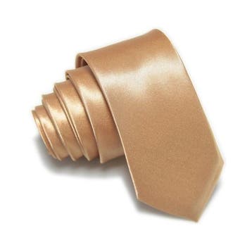 Champagne Smalle Stropdas, Verzenden, Nieuw