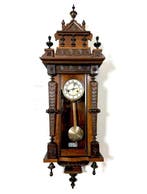 Wandklok - Junghans - Antiek Hout, Messing - 1910-1920 - 100