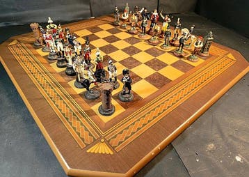 Schaakspel - Guerras Napoleonicas - Lood, Hout