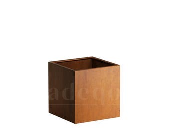 Adeqo cortenstaal plantenbak vierkant 80 x 80 x 80 cm, Tuin en Terras, Bloembakken en Plantenbakken, Verzenden, Vierkant, Nieuw