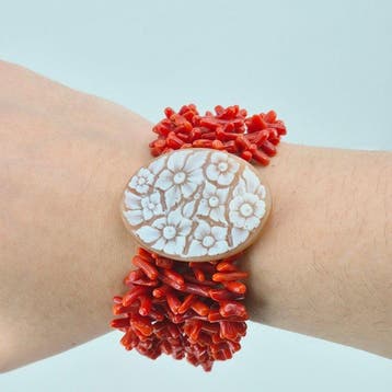 Koraal - Zilver - Armband - CORALLO MEDITERRANEO