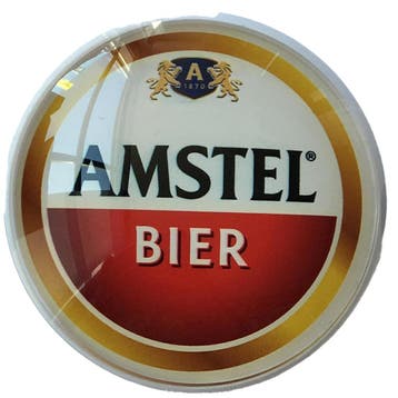 Ronde taplens Amstel bol 69 mmø, Ophalen of Verzenden