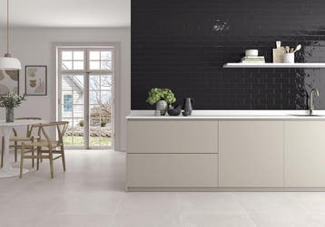 Wandtegel Valence May Negro Zwart Glans 6,5x20 (Muurtegels), Nieuw, 20 tot 40 cm, 10 m² of meer, Wandtegels