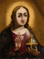 Italiaanse school (XVIII) - Salvator Mundi - NO RESERVE