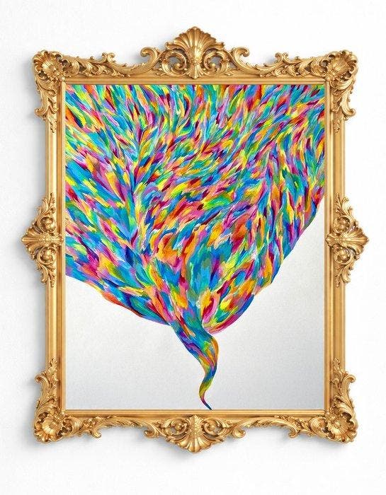 Roger Haus - Chromatic Vortex - XL, Antiek en Kunst, Kunst | Designobjecten