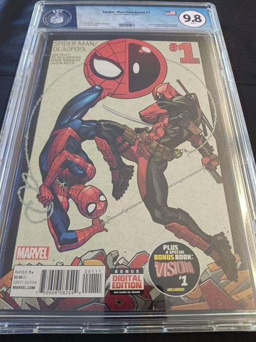 Spider-Man / Deadpool #1 - EGC 9.8 - Isnt It Bromantic?,, Boeken, Strips | Comics