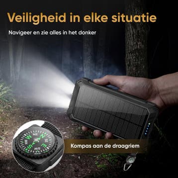 Golden Sound Powerbank Zonneenergie - 20.000 mAh - Draadloos, Ophalen of Verzenden, Zo goed als nieuw, Golden Sound