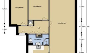 Te Huur 3 Kamer Appartement Nieuwenoord In Rotterdam, Huizen en Kamers, Huizen te huur, Rotterdam, Direct bij eigenaar, Appartement