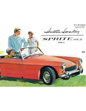 1963 AUSTIN HEALEY SPRITE MK II BROCHURE NEDERLANDS, Nieuw, Author