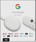 Google Chromecast met Google TV (4K) in Doos, Ophalen of Verzenden, Zo goed als nieuw