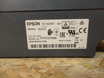 Epson TM-H6000IV M253A MICR POS USB / RS232 Thermal Matrix, Computers en Software, Ophalen of Verzenden, Gebruikt, Epson
