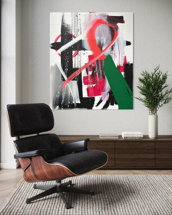 Eren - Abstract Loop - XXL, Antiek en Kunst, Kunst | Schilderijen | Modern