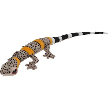Gekko hagedis knuffel - pluche - beige geel - 112 cm, Verzenden, Nieuw
