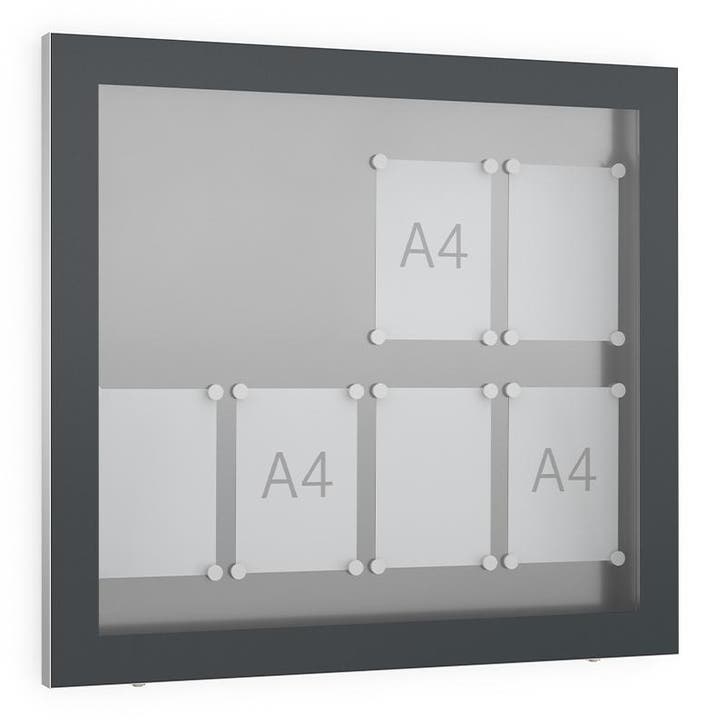 Informatiekast Buiten Draaideur 8x A4 Antracietgrijs, Zakelijke goederen, Kantoor en Winkelinrichting | Kantoormeubilair en Inrichting