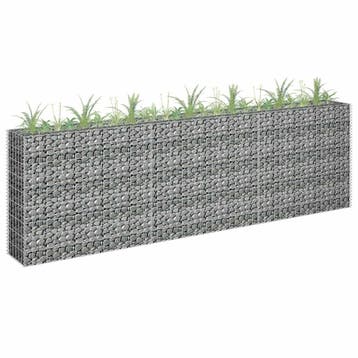 vidaXL Gabion plantenbak verhoogd 270x30x90 cm, Tuin en Terras, Verzenden, Minder dan 60 cm, Nieuw, Metaal