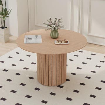 Nordic Ronde Eettafel Massief Hout - Stijlvol en Duurzaam, Huis en Inrichting, Verzenden, Nieuw