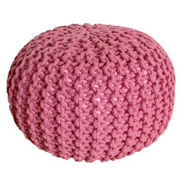 Poef Ø 55cm licht roze voor binnen- buiten- zwembad, Verzenden, Nieuw