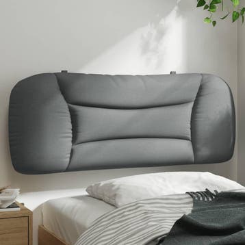 vidaXL Hoofdbordkussen Hvar 100 cm stof lichtgrijs, Verzenden, Nieuw, Grijs, Stof