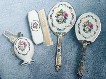Kaptafelset (5) - Porselein - Vintage