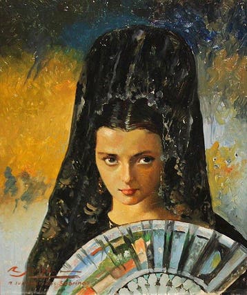 Rafael Jutglar Pujol (1889-1961) - Retrato de una Manola
