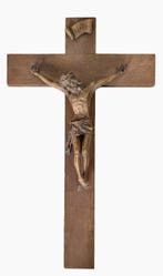 Crucifix - Hout - 1970-1980 - Jezus Christus - Kruisbeeld -