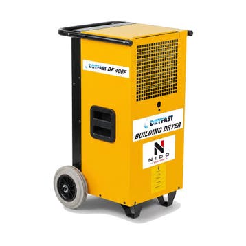 Bouwdroger 70L huren Tiel vanaf €35/wk - geleverd regio Tiel, Ophalen, Zo goed als nieuw, Ventilator