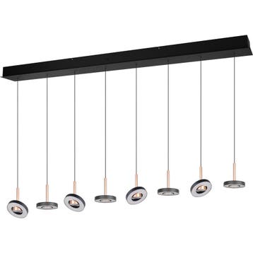LED Hanglamp - Trio Select Guano - 8 Lichtpunten van 8 Watt, Ophalen of Verzenden, Nieuw, Metaal, Overige fittingen