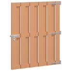 vidaXL Tuinpoort 100 x 112 cm WPC en Aluminium Bruin, Tuin en Terras, Verzenden, Nieuw