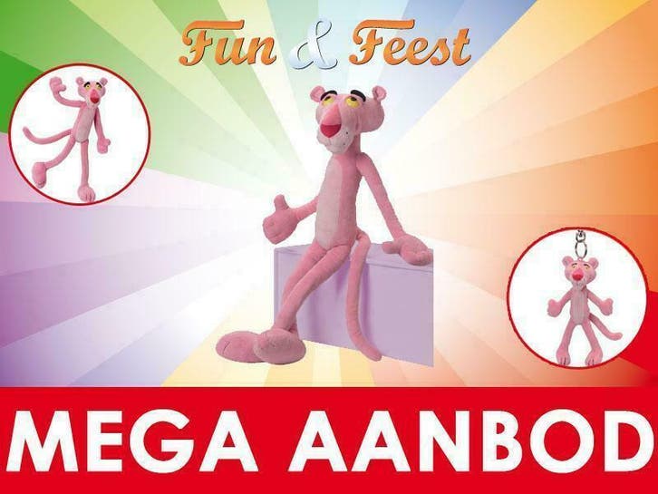 Pink Panther knuffels - Pluche Pink Panther knuffel, Kinderen en Baby's, Speelgoed | Knuffels en Pluche, Overige typen, Nieuw