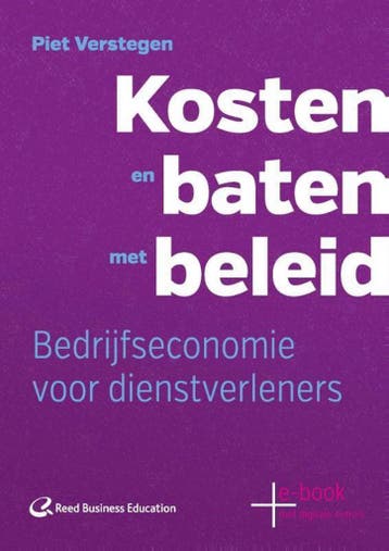 9789035246744 Kosten en baten met beleid | Tweedehands, Verzenden, Zo goed als nieuw, P.L.J. Verstegen