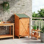 vidaXL Tuinschuur Bruin 59,5 x 56 x 113,5 cm Bewerkt hout, Tuin en Terras, Verzenden, Nieuw