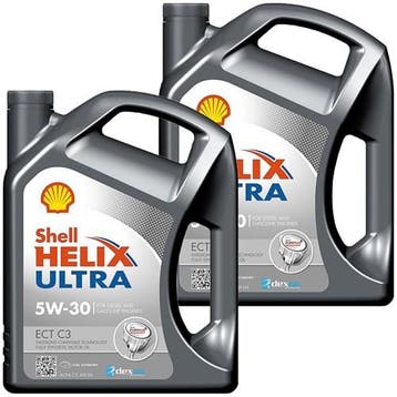 Shell Aanbieding: 2 X Helix Ultra Ect C3 5W30 5L, Verzenden