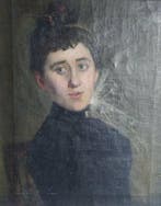 Franse school (XIX) - Ritratto di donna