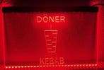 Doner kebab snackbar neon bord lamp LED verlichting reclame, Verzamelen, Merken en Reclamevoorwerpen, Verzenden, Nieuw